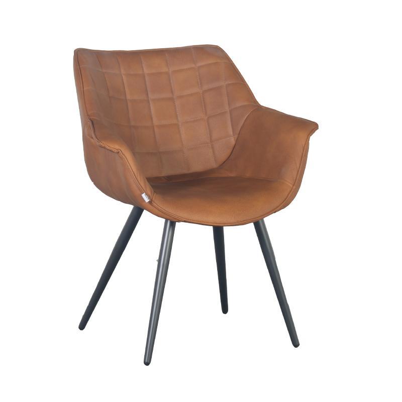 Πολυθρόνα Τραπεζαρίας C-910Β Fylliana Κανελί 62x65x82εκ.