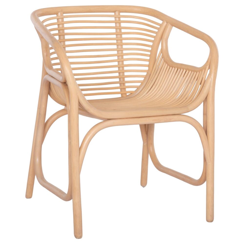 Πολυθρόνα MEL C9954.01 Φυσικό Rattan 62x57,5x79,5Υεκ.