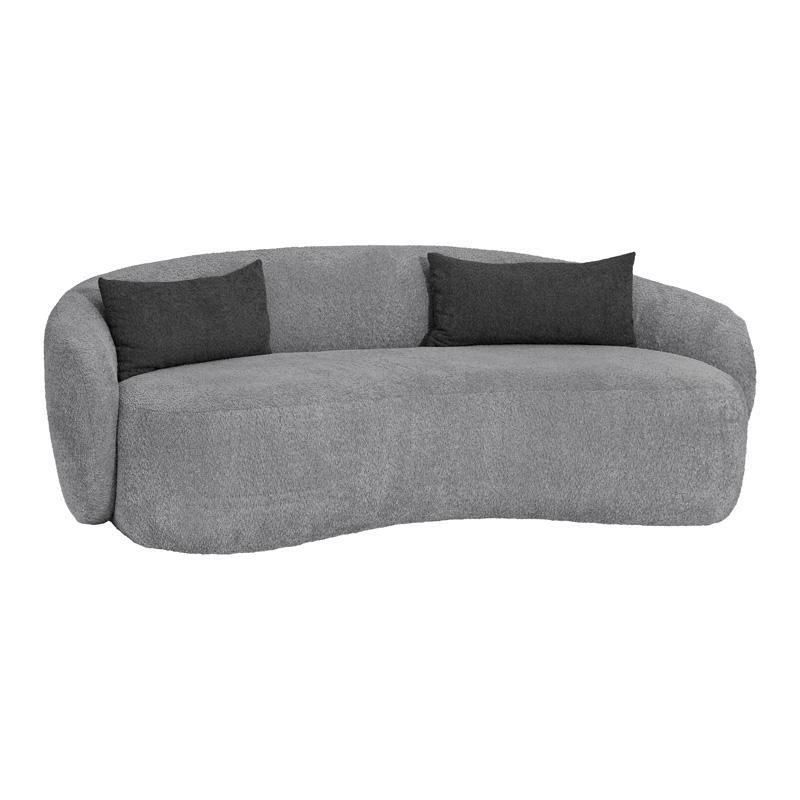 Καναπές Τριθέσιος Simone Fylliana Γκρί 225x105x74 εκ.