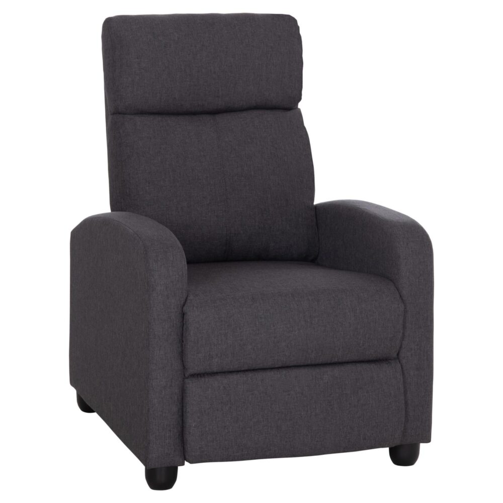 Πολυθρόνα σαλονιού DROSEN RELAX σε Γκρί Ύφασμα 68,5x86x100Υεκ.