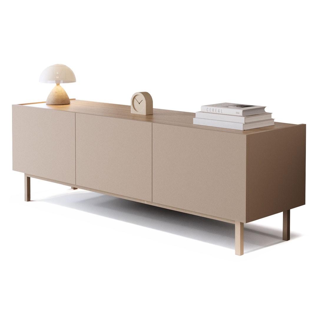 Έπιπλο τηλεόρασης SERRA σε Κασμίρ - Δρύς χρώμα 150x42x48,5εκ.