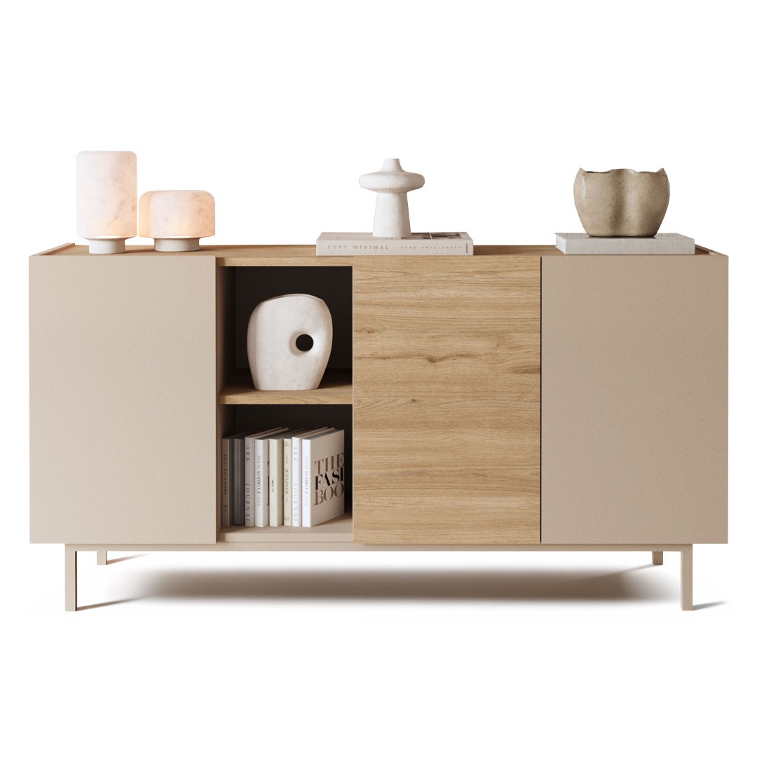 Μπουφές - Κονσόλα SEDRA 150 σε Κασμίρ - Δρύς χρώμα 150x42x76εκ.