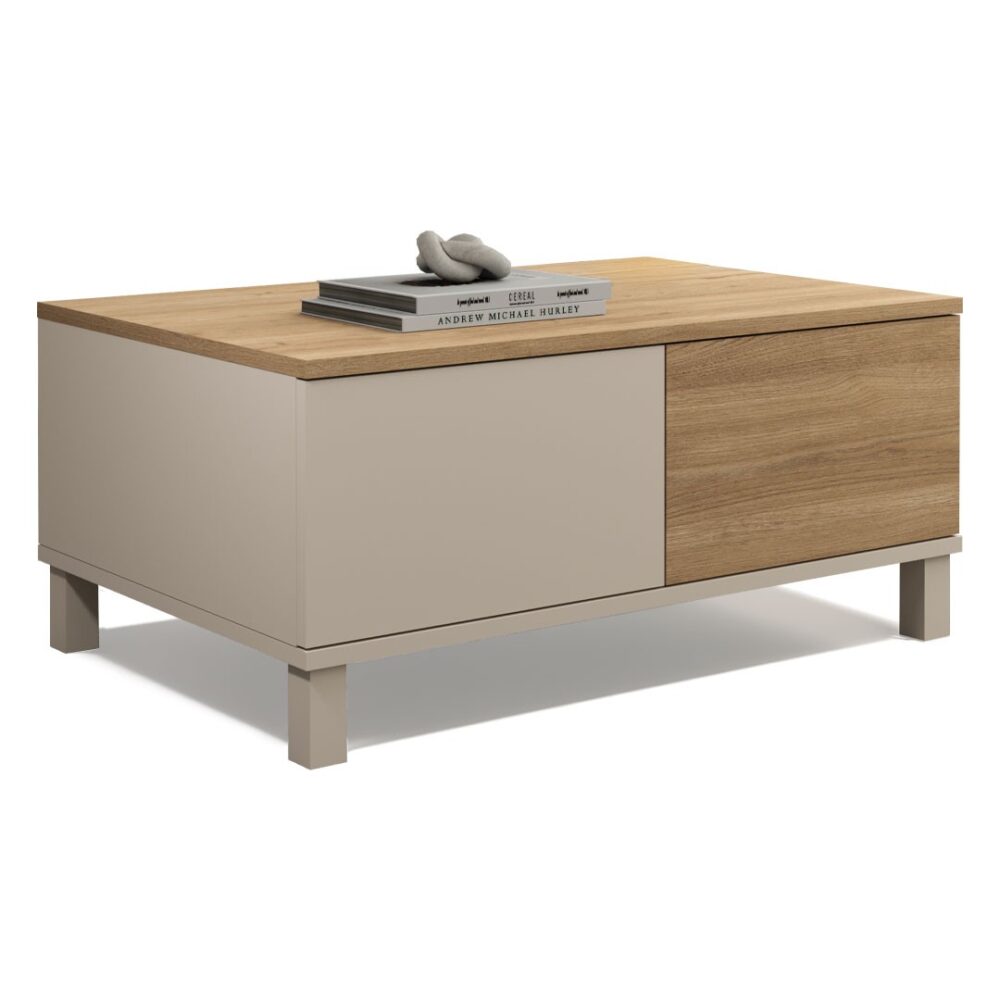 Τραπεζάκι σαλονιού MOOD σε Κασμίρ - Δρύς χρώμα 90x60x40εκ.