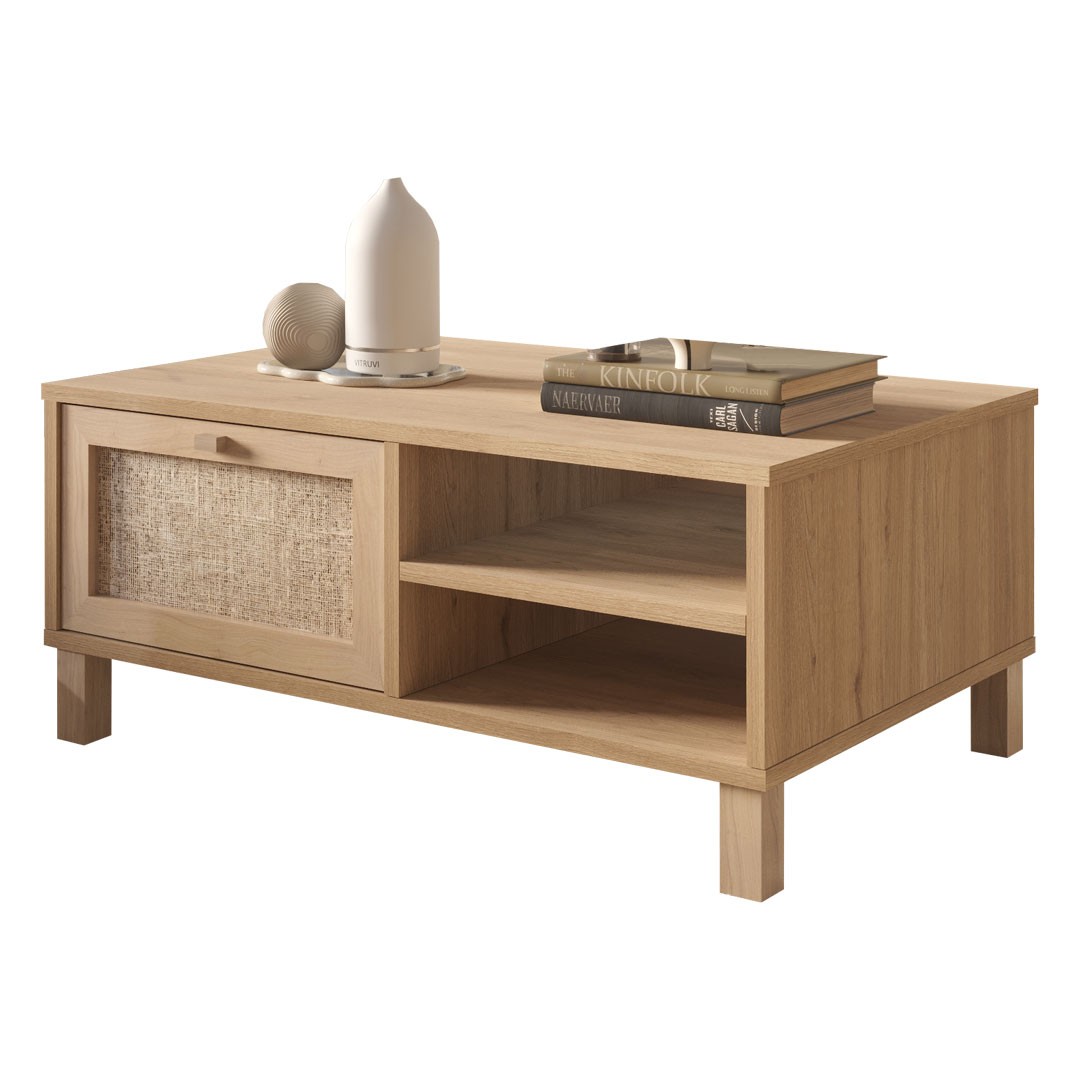 Τραπεζάκι σαλονιού DUNE σε Δρύς χρώμα 90x60x38,6εκ.