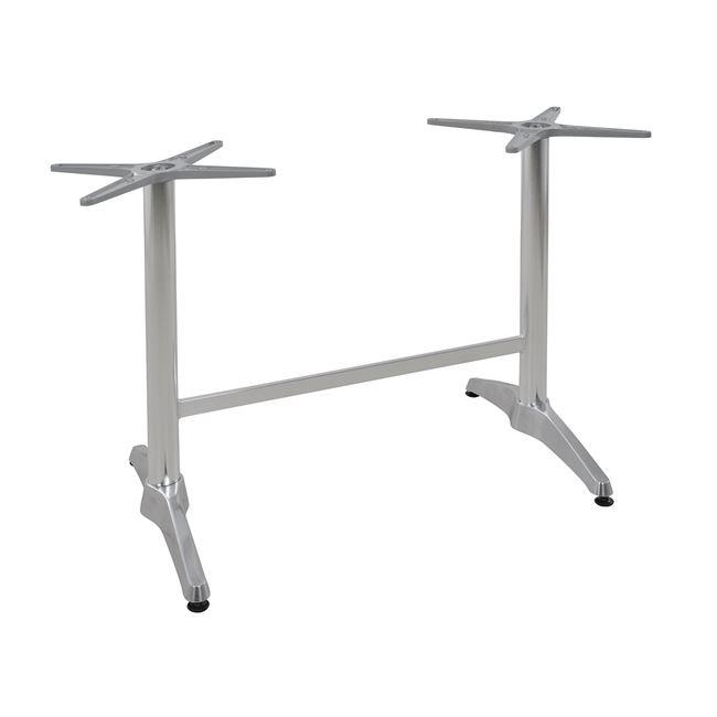 Βάση Αλουμινίου Διπλή C404 Χρωμίου 80x60x72Υεκ.