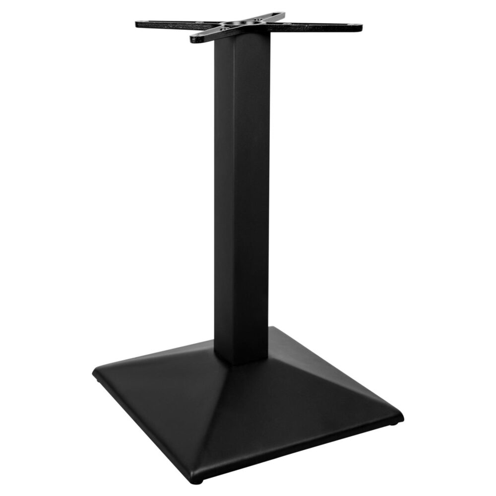 Βάση Μεταλλική C408 Μαύρη 45x45x74εκ. με Μαντεμένιο Σταυρό 45x45εκ.