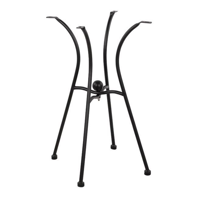 Βάση Μεταλλική C466 με 4 Πόδια Μαύρη 50x50x71εκ.