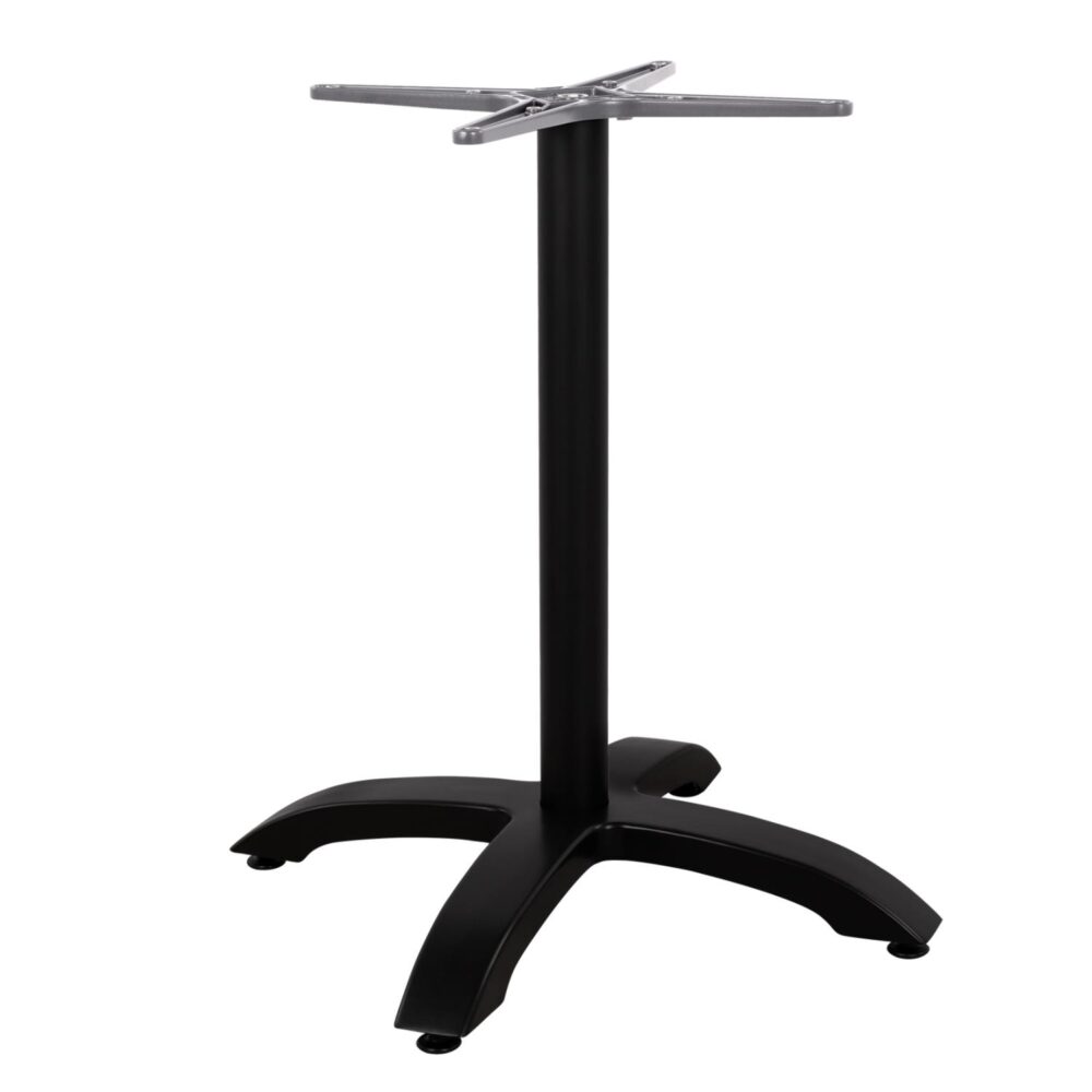 Βάση Αλουμινίου C460.01 σε Μαύρο Ματ 66x66x72Υεκ. με Σταυρό 48x48εκ.