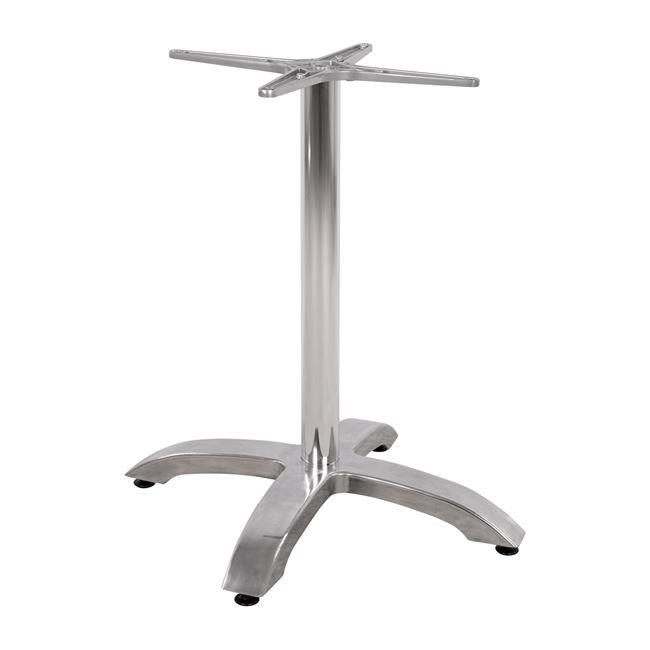 Βάση Αλουμινίου C460.03 Χρωμίου 66x66x72Υεκ. με Σταυρό 48x48εκ.