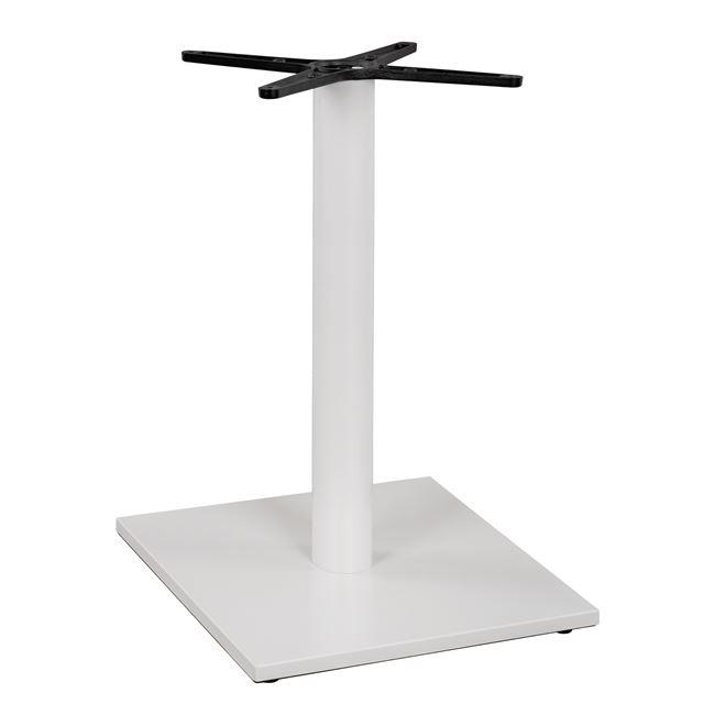Βάση Μεταλλική C438.02 με Ρεγουλατόρους σε Λευκό Ματ 46x46x72εκ. και Σταυρό 46x46εκ.
