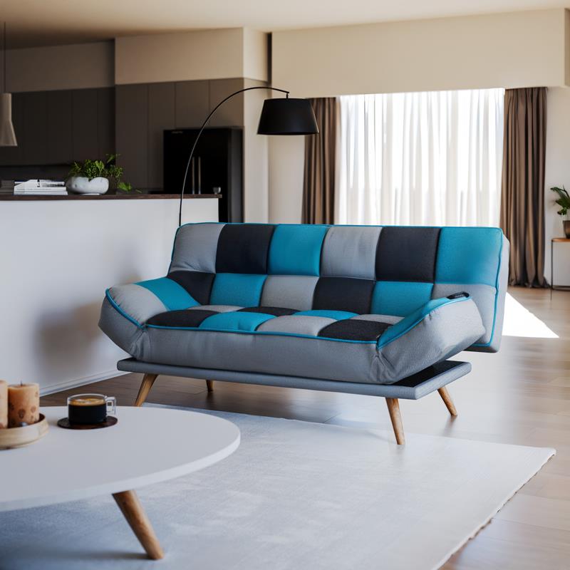 Καναπές - Kρεβάτι Andy 3θέσιος Ύφασμα Πολύχρωμο 178x91x86 εκ.