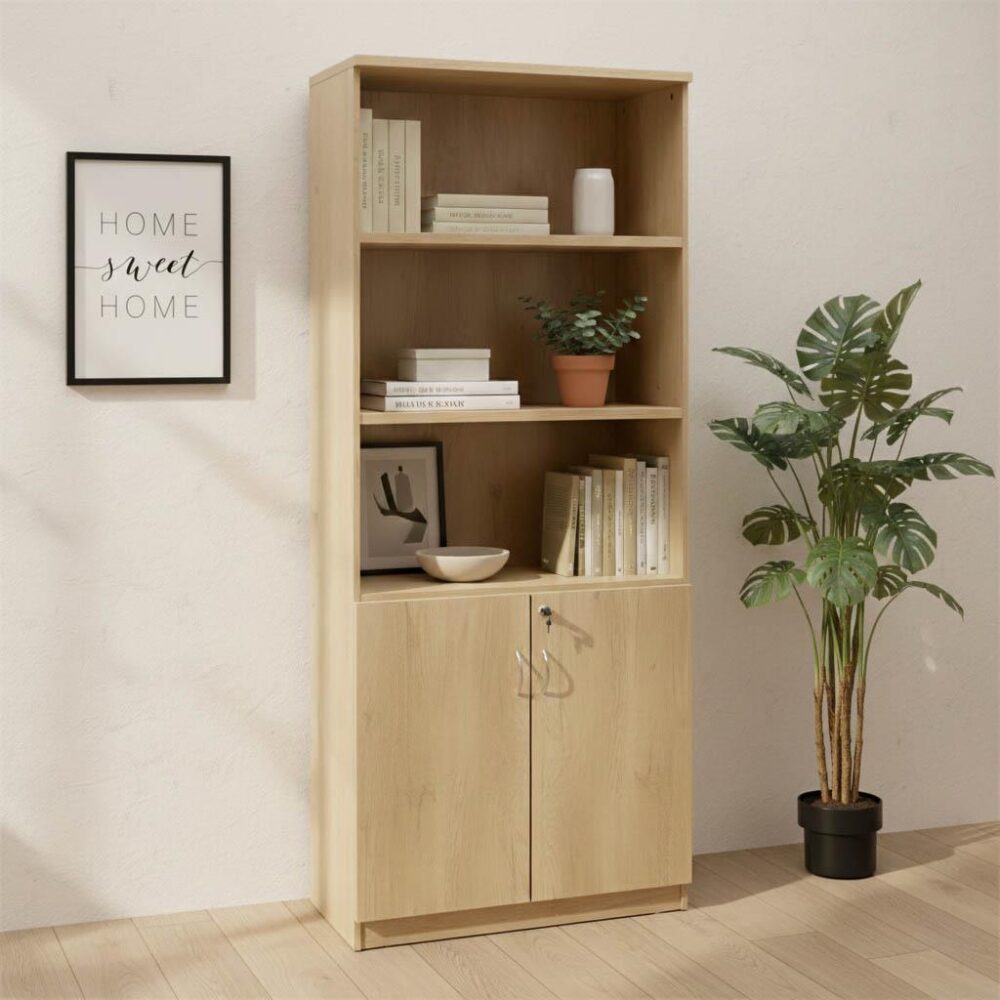 Βιβλιοθήκη γραφείου επαγγελματική Amazon χρώμα sonoma 80x40x200εκ Βιβλιοθήκη γραφείου επαγγελματική Amazon χρώμα sonoma 80x40x200εκ