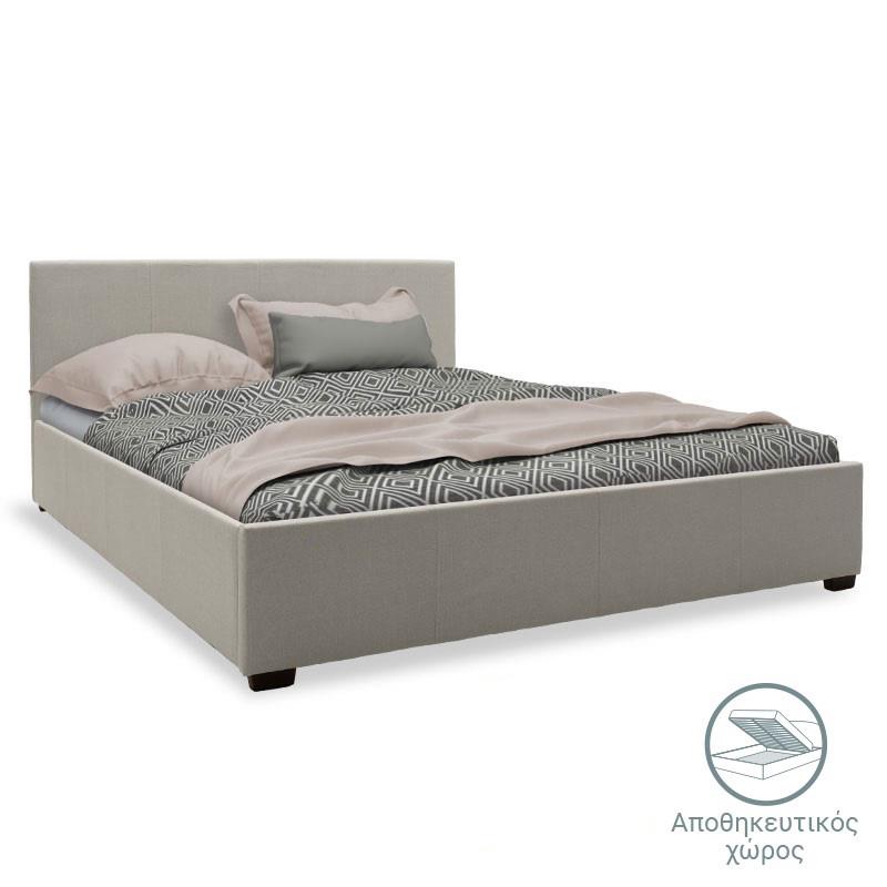 Κρεβάτι Norse διπλό ύφασμα γκρι με αποθηκευτικό χώρο 160x200εκ Κρεβάτι Norse διπλό ύφασμα γκρι με αποθηκευτικό χώρο 160x200εκ