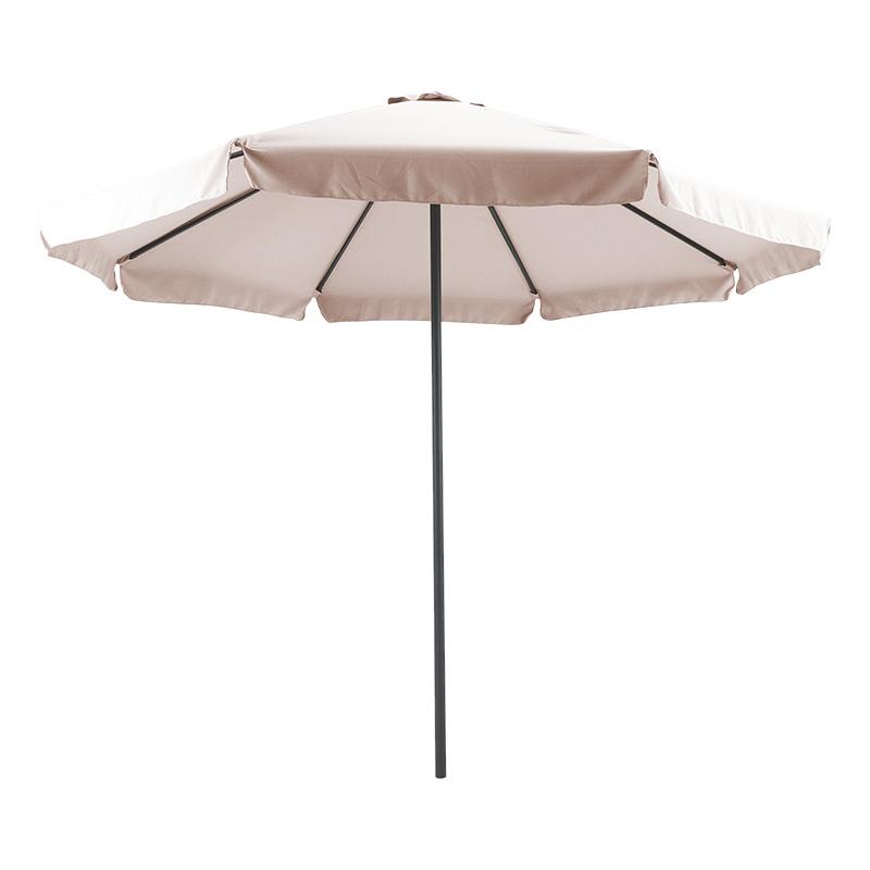 Ομπρέλα επαγγελματική Nagida μονοκόμματος ιστός αλουμίνιο Φ3m γκρι μπεζ-ανθρακί