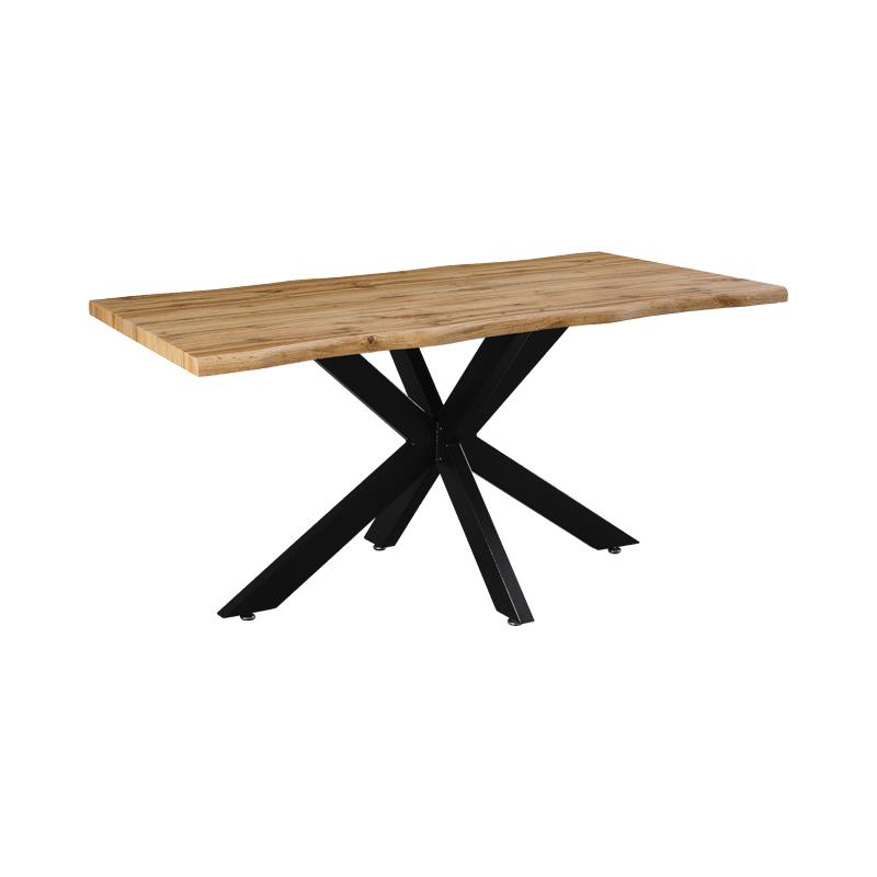 Tραπέζι Gilman MDF sonoma-μαύρο 150x90x75εκ Tραπέζι Gilman MDF sonoma-μαύρο 150x90x75εκ