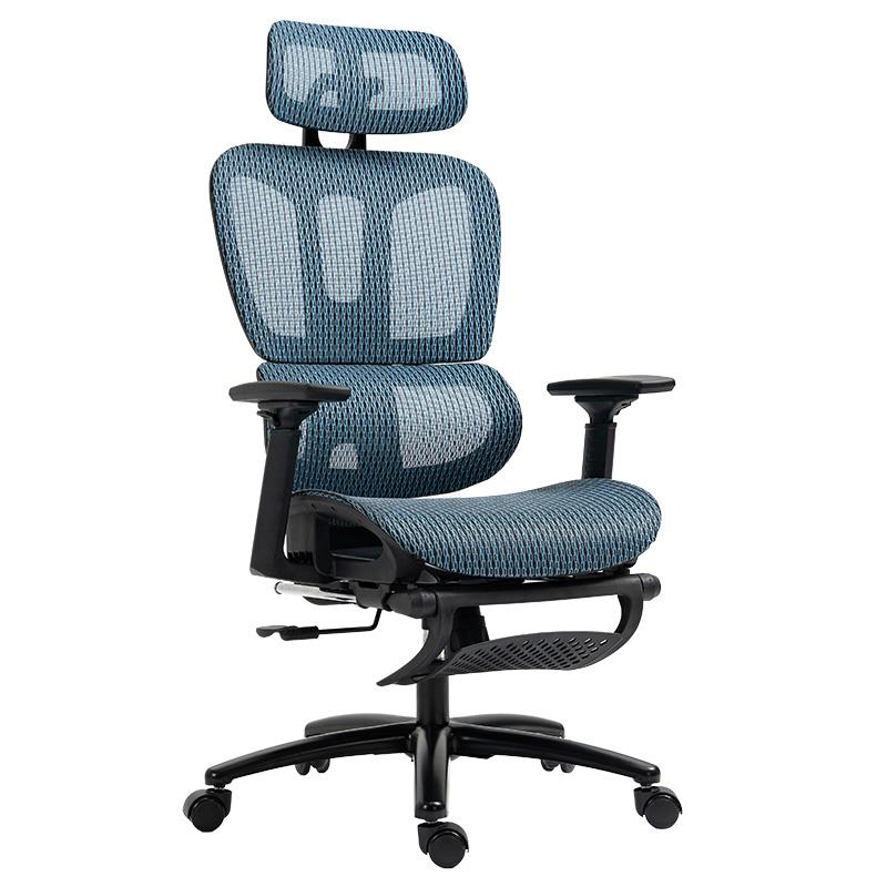 Καρέκλα γραφείου διευθυντή με υποπόδιο Verdant Premium Quality mesh χρώμα μπλε Καρέκλα γραφείου διευθυντή με υποπόδιο Verdant Premium Quality mesh χρώμα μπλε