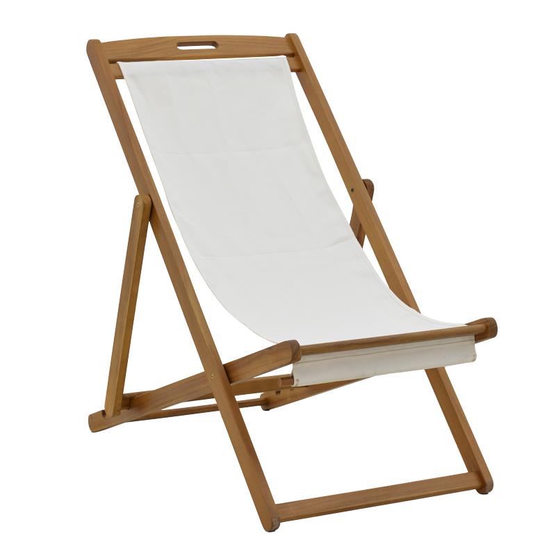 Σεζλόνγκ Franclow ξύλο ακακίας φυσικό-πανί pvc λευκό Σεζλόνγκ Franclow ξύλο ακακίας φυσικό-πανί pvc λευκό