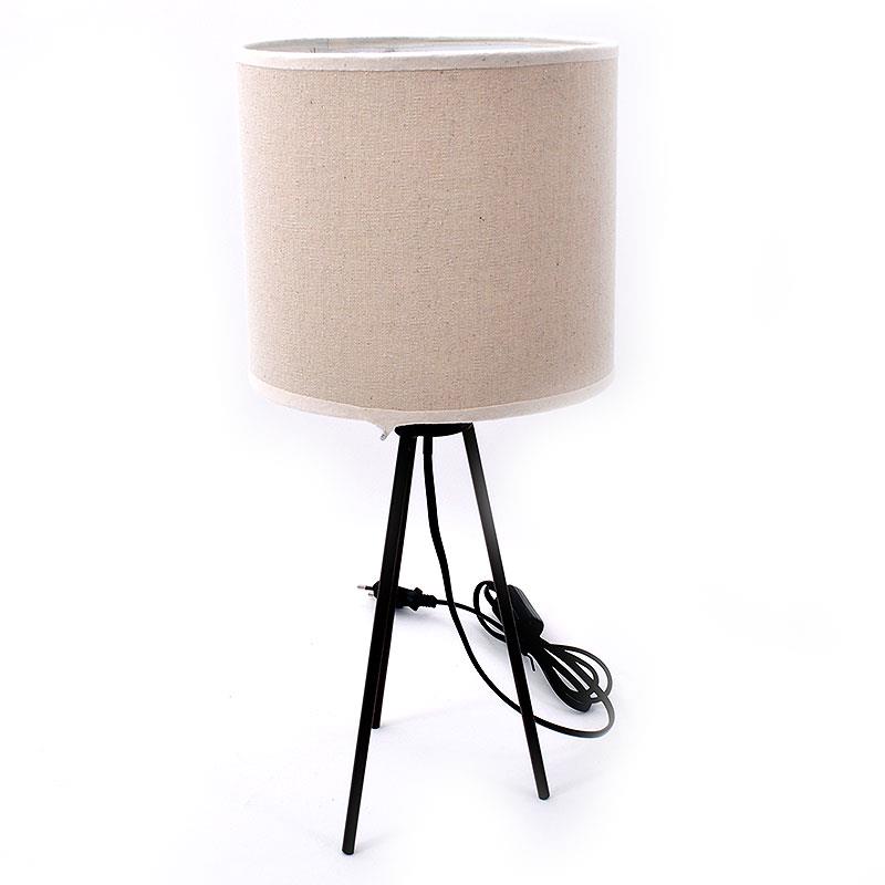 Επιτραπέζιο Φωτιστικό Νο4 Καφέ - Μπέζ 20x20x44 εκ.