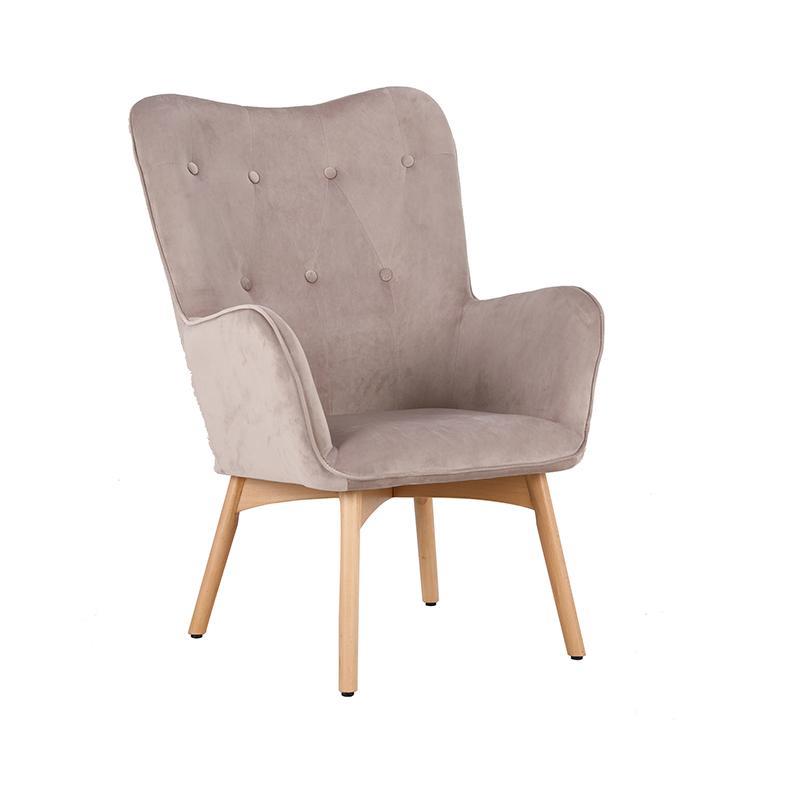 Πολυθρόνα 8009 Fylliana Βελούδο Μπέζ με Ξύλινα πόδια 67x72x97 εκ. Πολυθρόνα 8009 Fylliana Βελούδο Μπέζ με Ξύλινα πόδια 67x72x97 εκ.