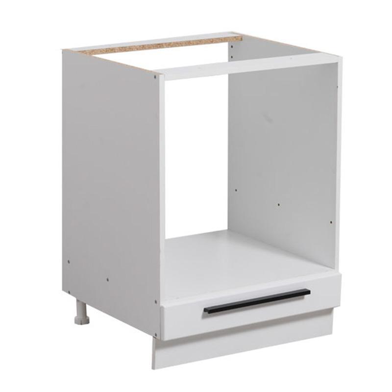 Επιδαπέδιο Ντουλάπι Κουζίνας Claudia D 60UP Φούρνου Λευκό - Λευκή Λάκα 60x55x82 εκ.