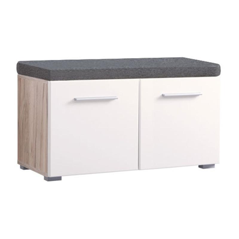 Έπιπλο Χολ Beny ΚΟΜ 760 Γκρί Δρύς - Λευκή Λάκα 79x35x45 εκ. Έπιπλο Χολ Beny ΚΟΜ 760 Γκρί Δρύς - Λευκή Λάκα 79x35x45 εκ.