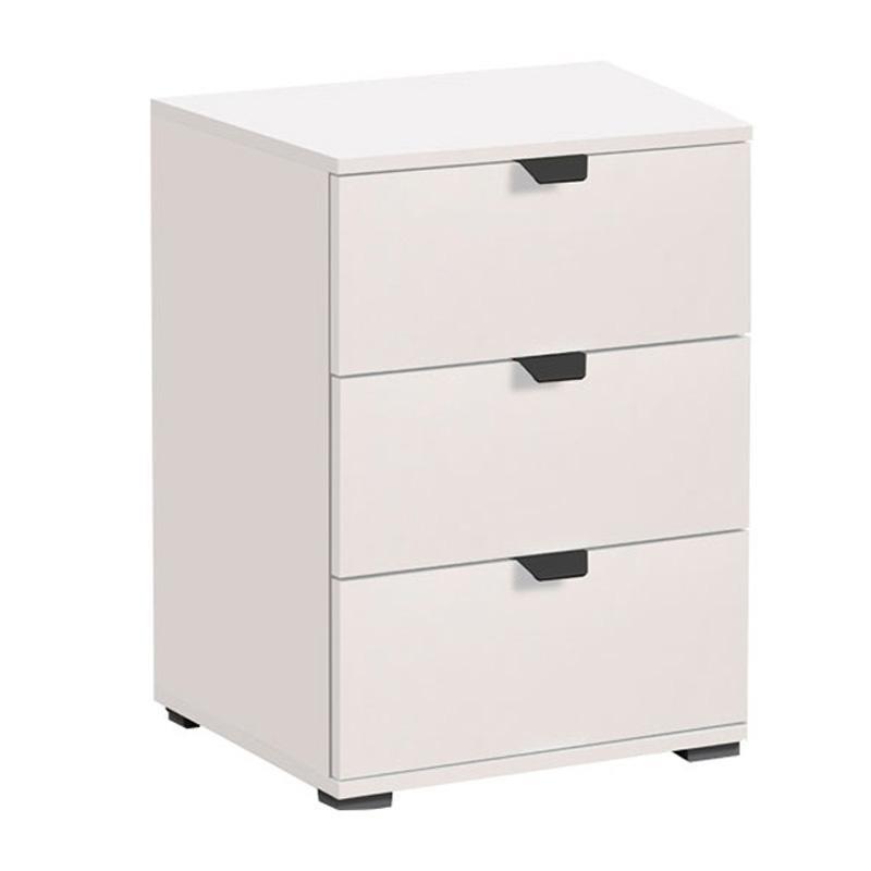 Κομοδίνο Duero 3F Λευκό 45x40x63 εκ.