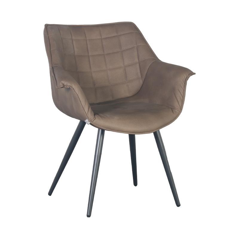 Πολυθρόνα Τραπεζαρίας C-910Β Fylliana Καφέ 62x65x82εκ.