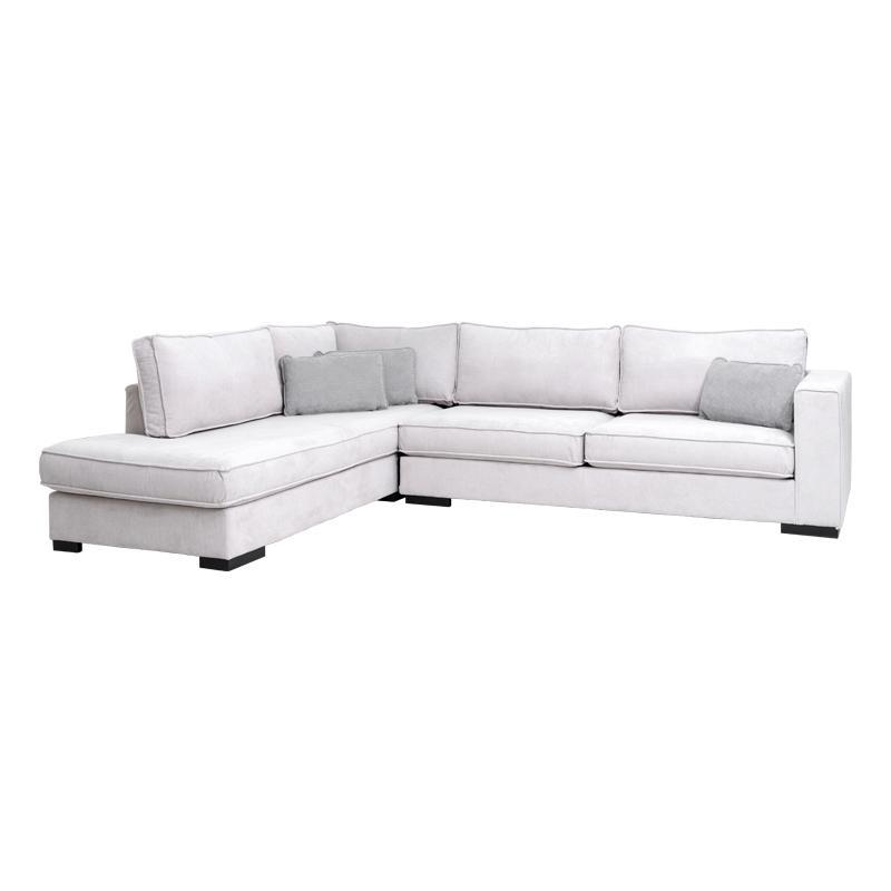 Γωνιακός Καναπές Huelva Αριστερή Γωνία Μπέζ 303x228x86 εκ.