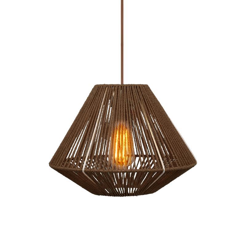 Φωτιστικό Οροφής Μονόφωτο Cordon 4 C240 Fylliana Καφέ 35x30 εκ.