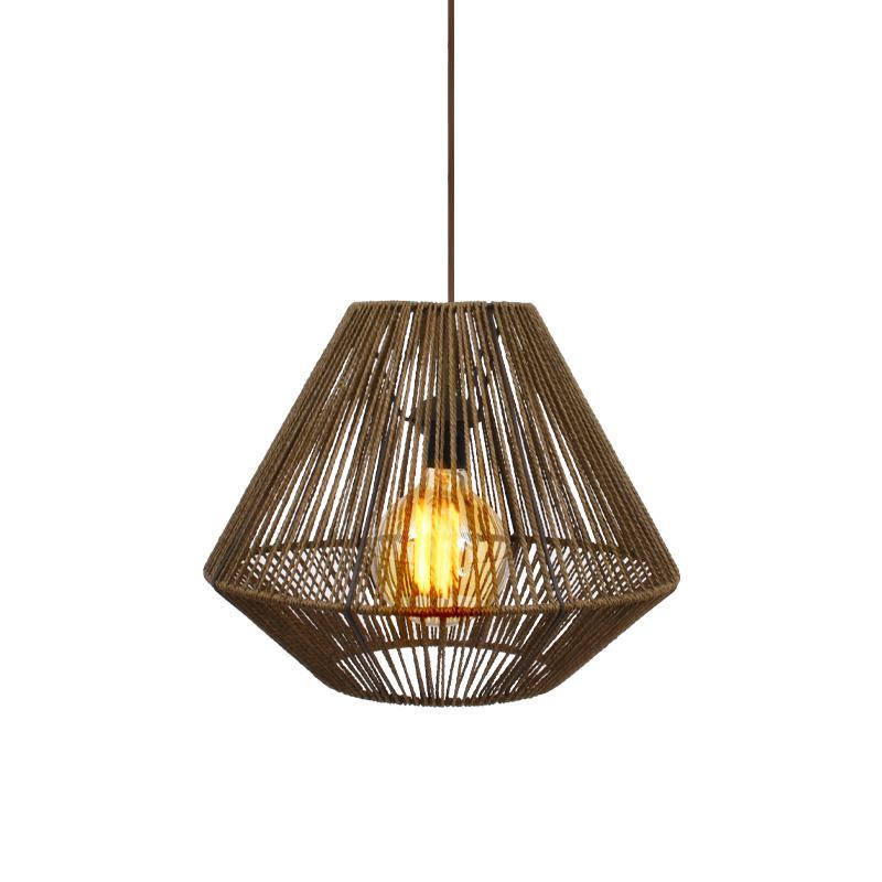 Φωτιστικό Οροφής Μονόφωτο Cordon 4 C243 Fylliana Καφέ 40x35 εκ.