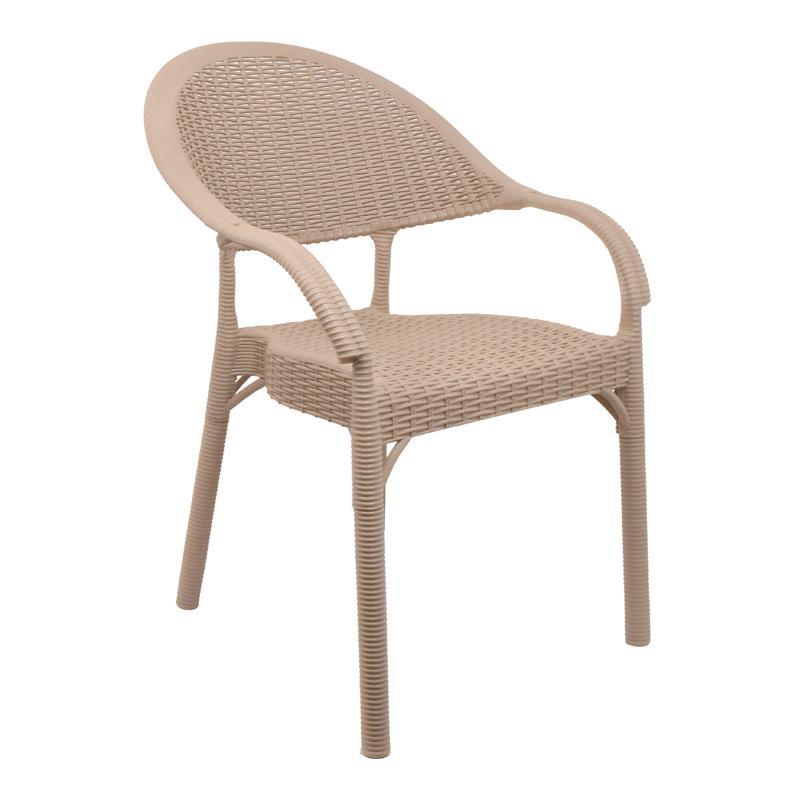 Καρέκλα Hilda Fylliana Μπέζ 60x62x85 εκ.