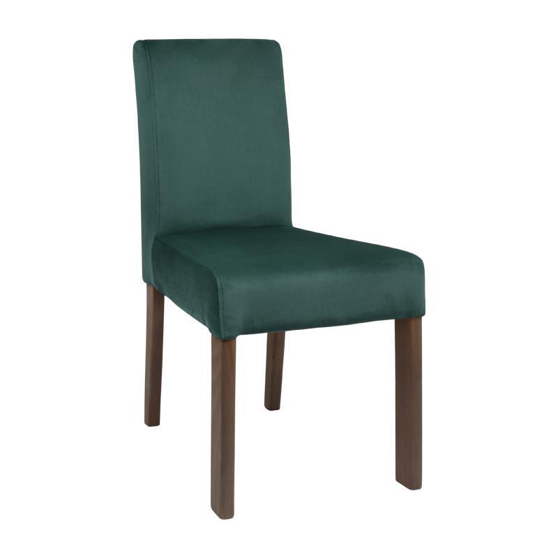 Καρέκλα Τραπεζαρίας Τ-11 Fylliana Πετρόλ με Grey Oak πόδια 45x45x90εκ.