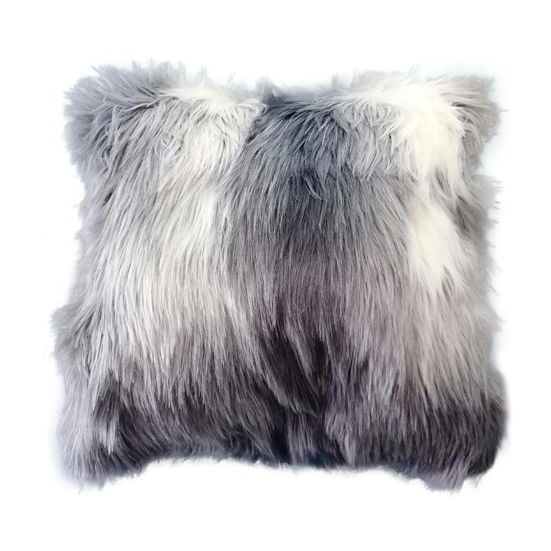 Διακοσμητικό Μαξιλάρι FL23384 Fylliana με Microfiber Γκρί-Λευκό χρώμα 45x45εκ.