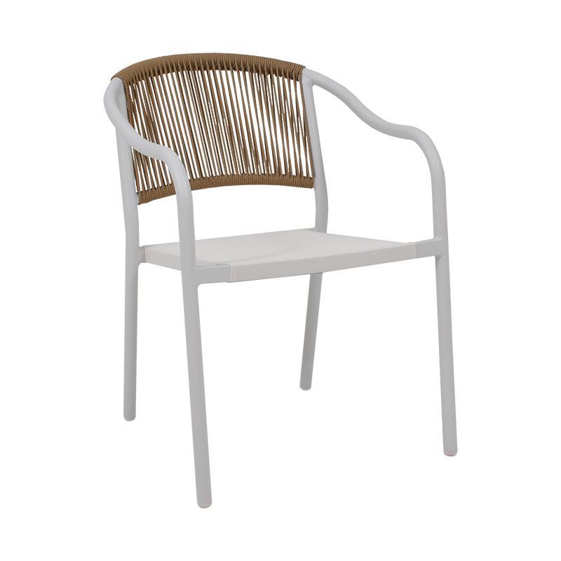 Καρέκλα Dakar Fylliana Λευκό 57x63x80 εκ.