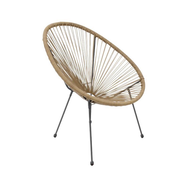 Καρέκλα - Πολυθρόνα Morena Fylliana Μπέζ - Γκρί 70x74x85 εκ.