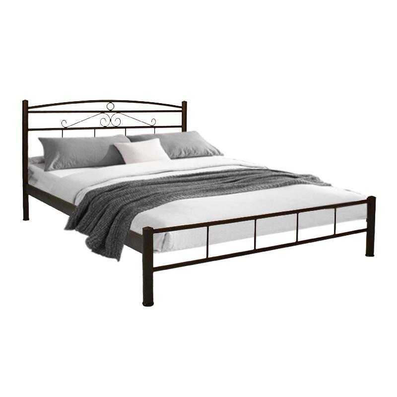 Μεταλλικό Κρεβάτι Calliope Fylliana Καφέ 150x200 εκ.