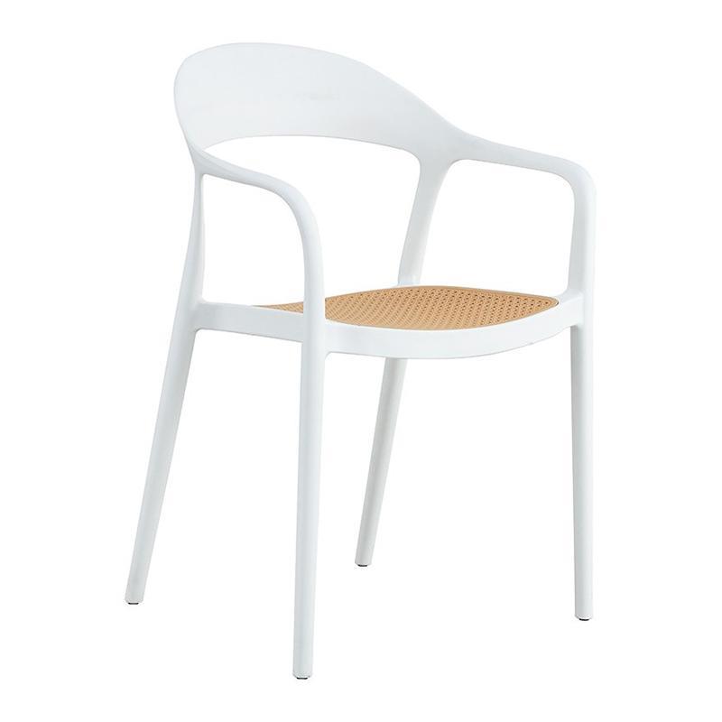 Καρέκλα Rival Fylliana Λευκό - Μπέζ 57x53x81 εκ.