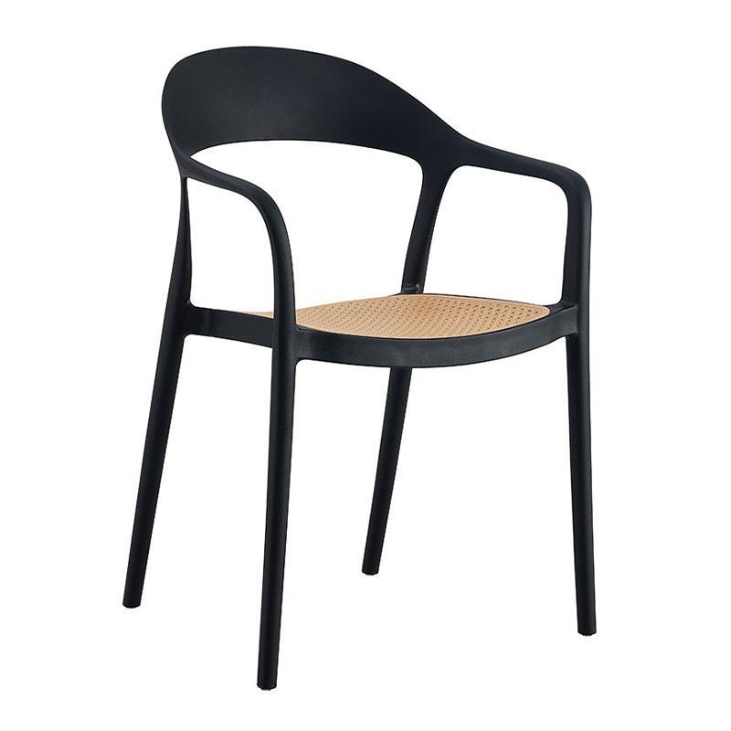 Καρέκλα Rival Fylliana Μαύρο - Μπέζ 57x53x81 εκ.