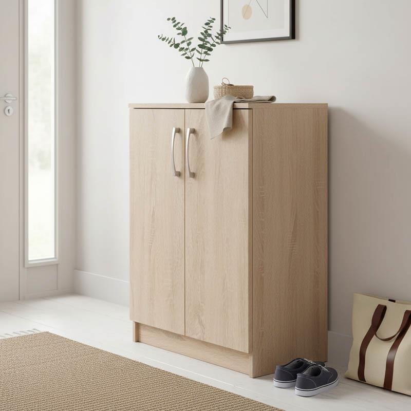 Παπουτσοθήκη-ντουλάπι Shordo μελαμίνη σε φυσικό χρώμα 60x40.5x80εκ Παπουτσοθήκη-ντουλάπι Shordo μελαμίνη σε φυσικό χρώμα 60x40.5x80εκ
