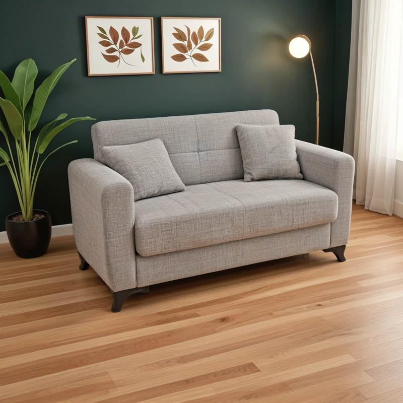 Καναπές - Kρεβάτι Modesto με Αποθηκευτικό χώρο 2θέσιος Ύφασμα Γκρί 155x85x80 εκ. Καναπές - Kρεβάτι Modesto με Αποθηκευτικό χώρο 2θέσιος Ύφασμα Γκρί 155x85x80 εκ.