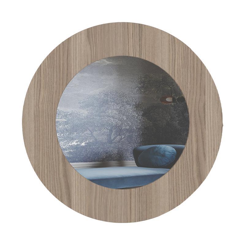 Καθρέπτης Τοίχου Alexander Fylliana Γκρί Δρύς 90x5x90 εκ.