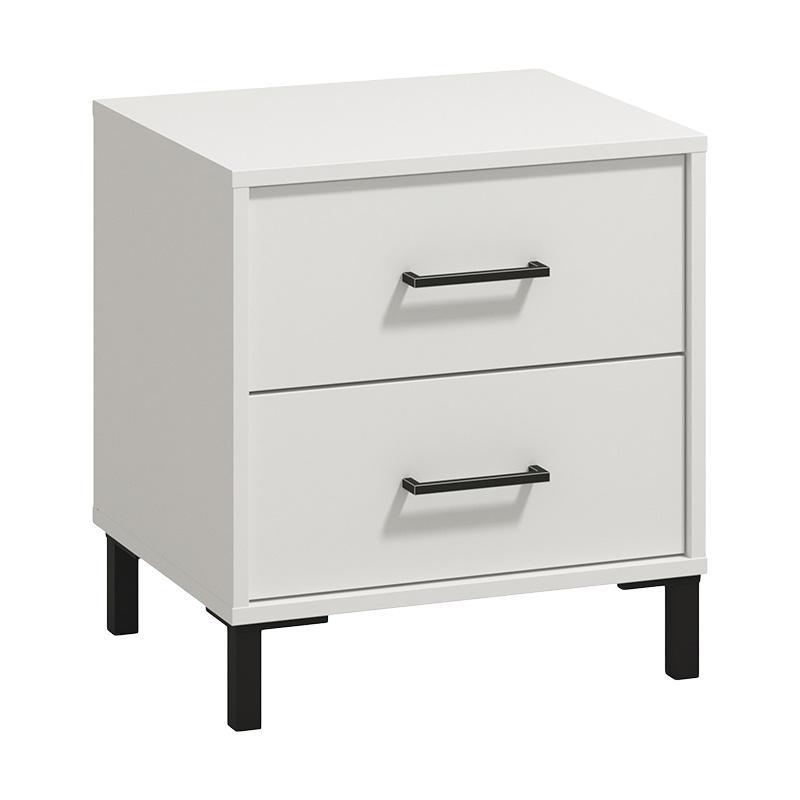 Κομοδίνο Vienne NO2F Λευκό 48x40x52 εκ. Κομοδίνο Vienne NO2F Λευκό 48x40x52 εκ.