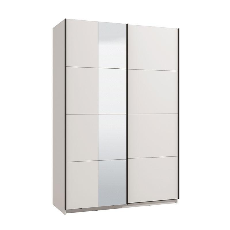 Ντουλάπα Gard 150 OG με Καθρέφτη Λευκό 146x61x218 εκ.