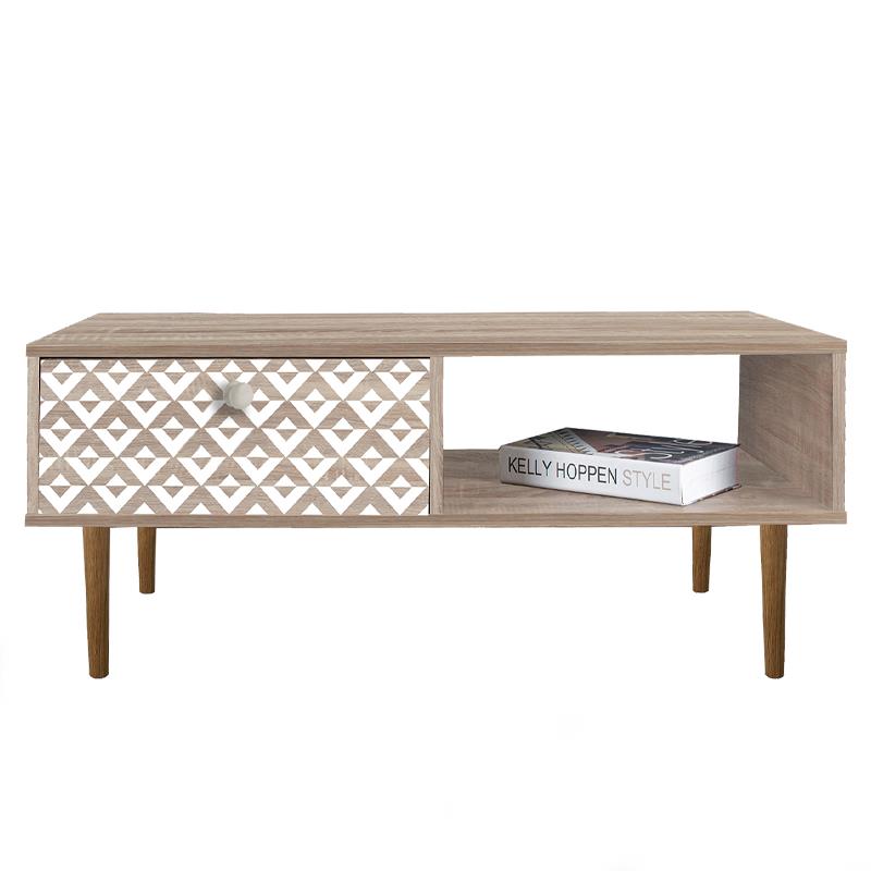 Τραπεζάκι Σαλονιού Home Fylliana Sonoma 100x50x42.5 εκ.