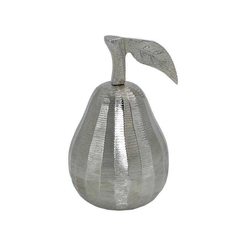 Μεταλλικό Διακοσμητικό Pear FL446  Fylliana Νίκελ χρώμα 8x14εκ