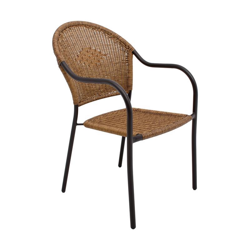 Καρέκλα FL234 Fylliana Καφέ 65x54x87 εκ.