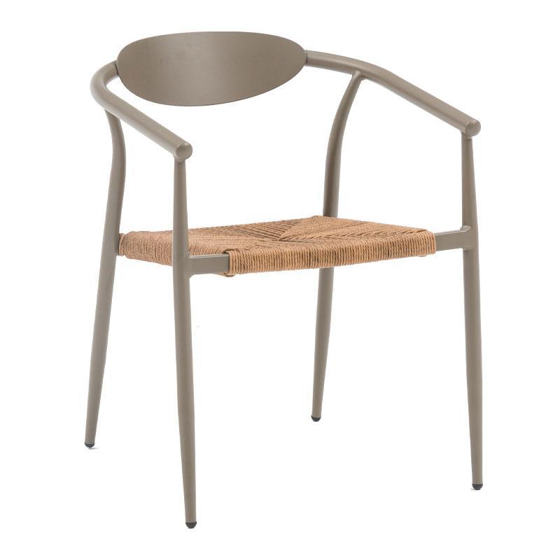 Καρέκλα Anthea Fylliana Καφέ 56x61x75 εκ.