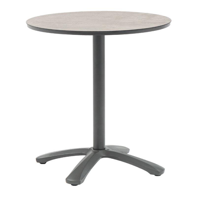 Τραπέζι Silvio Fylliana Στρογγυλό HPL Γκρί 60x60x72 εκ.