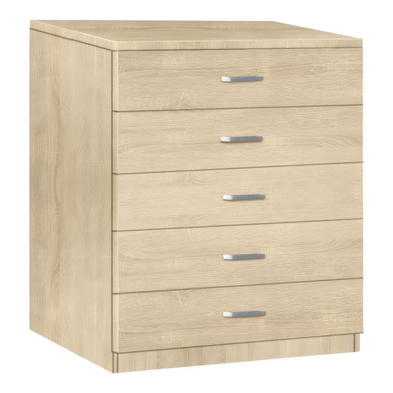 Συρταριέρα Gioko με 5 συρτάρια σε φυσική απόχρωση 80x40x100εκ Συρταριέρα Gioko με 5 συρτάρια σε φυσική απόχρωση 80x40x100εκ