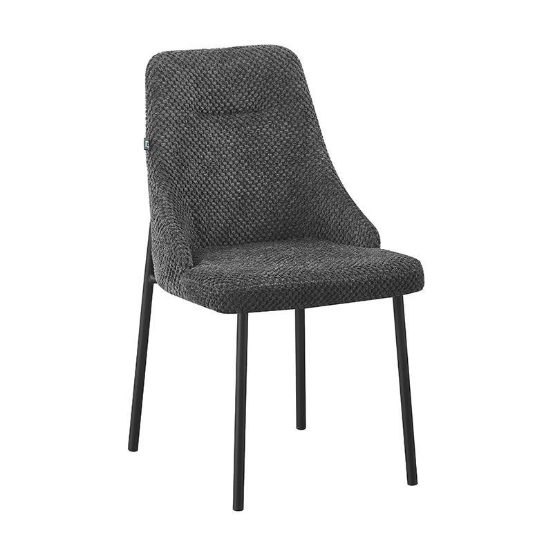 Καρέκλα Τραπεζαρίας FL31 Fylliana Γκρί με Μεταλλικά πόδια 56x49x87εκ.